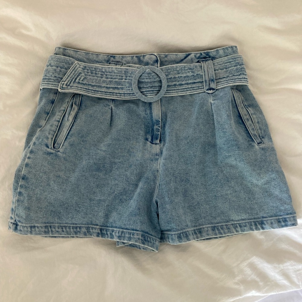 Sézane Deia Denim Shorts